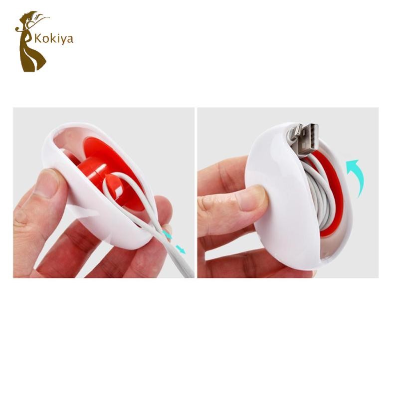 Kokiya Tự Động Tai Nghe Dây Cáp Tổ Chức Quấn Có Thể Thu Vào Dây Winder Giá Đỡ Dụng Cụ