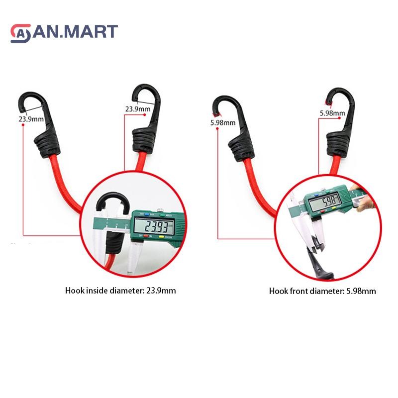 Bigdealssuper Hook RopeElastic Hành lý RopeMotorcycle Fixing StrapElastic Gia cố buộc xuống dây đeo siêu