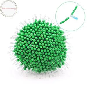 Houdou Bobber hình bầu dục silicone đen, 300 cái/gói, phụ kiện câu cá tiện lợi
