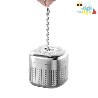 Bóng pha trà bằng thép không gỉ JIGK, Móc xích mở rộng Lưới cực mịn Máy khuếch tán trà lá rời, Hình quả bóng bền bỉ Máy lọc lưới trà Máy lọc trà