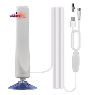 Ăng-ten HDTV kỹ thuật số trong nhà TV Bộ khuếch đại bán kính phạm vi 50 dặm DVB-T2 Bộ thu tín hiệu đĩa vệ tinh trong suốt trên không