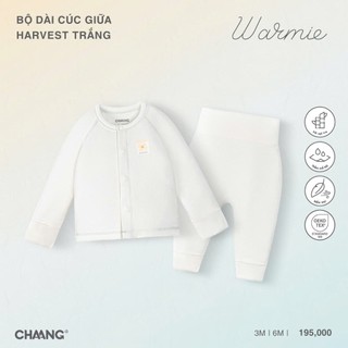 Chaang AW2025 Bộ dài cúc giữa Harvest cho bé T10.3