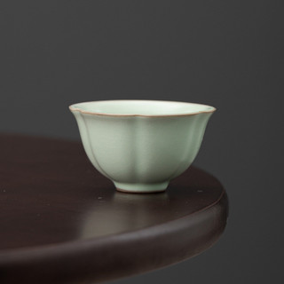 Bộ cốc trà Kung Fu gốm Ge Lò Ru Kiln, 4 chiếc, mở lát, dùng cho gia đình