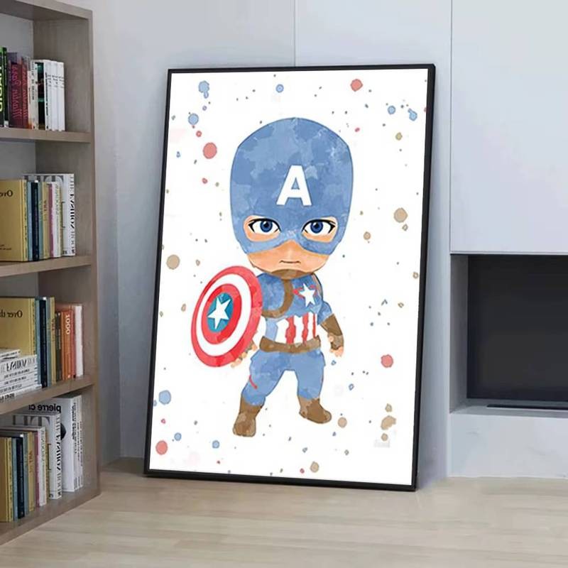 Marvel Iron Man Người Nhện Siêu Anh Hùng Trẻ Em Tranh Nhà Phòng Trẻ Em Phòng Ngủ Nghệ Thuật Trang Trí Poster Canvas In Bức Tranh Tường