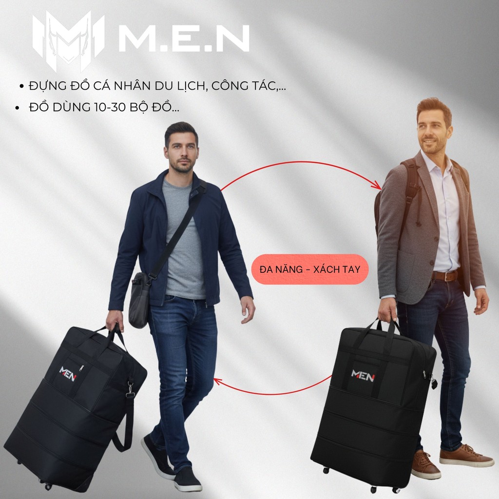 Túi trống dã ngoại phong cách 5 bánh xe - Dament Men kháng nước [GIÁ CẠNH TRANH]