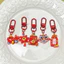 Năm Mới Quốc Gia Hợp Thời Trang Hoạt Hình Móc Khóa Phong Cách Trung Hoa Sư Tử Dễ Thương Đánh Thức Lễ Hội Túi Mặt Dây Chuyền Tự Làm Kem Keo Nhựa Mặt Dây Chuyền