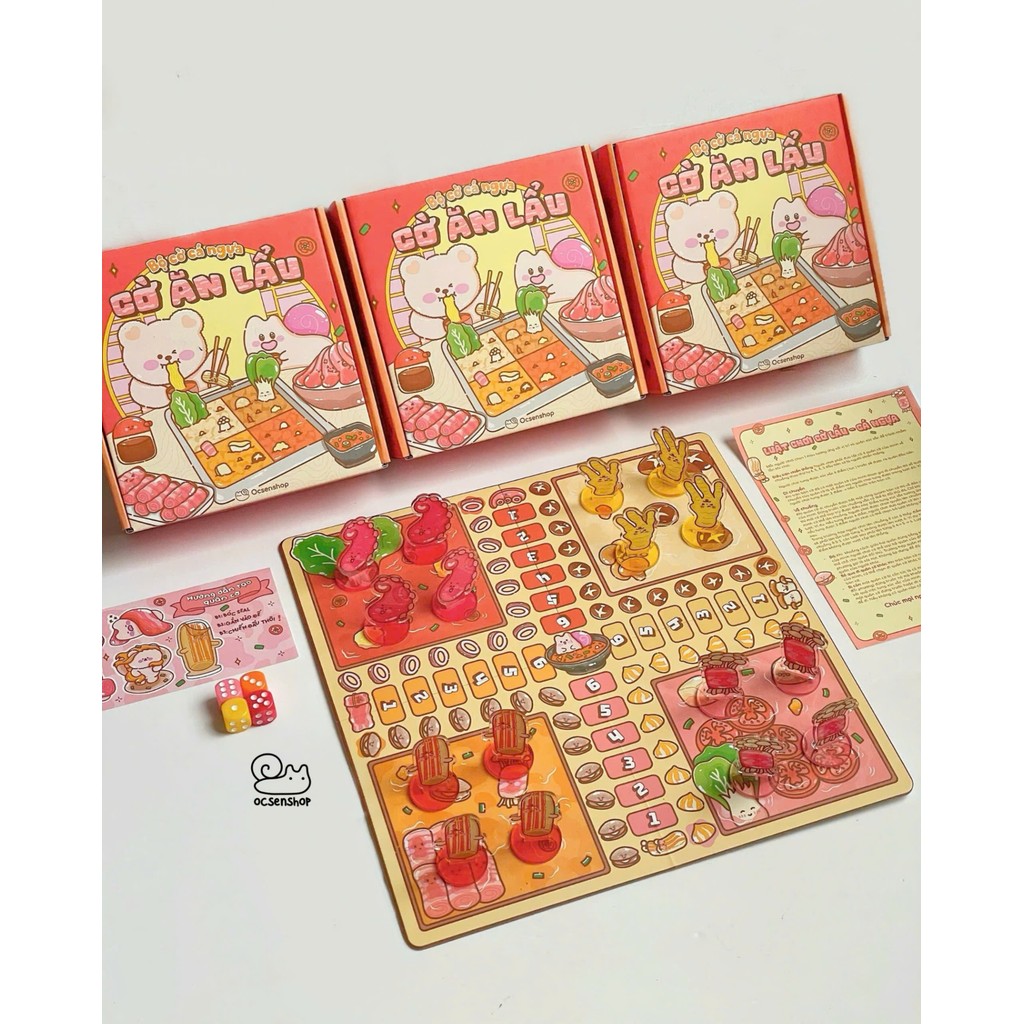 Bộ cờ ăn lẩu - Cờ cá ngựa (By Ocsenshop)