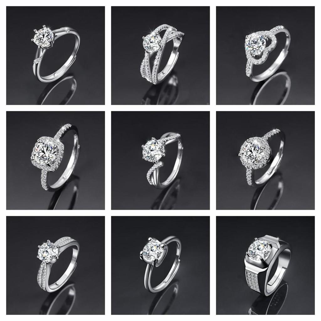 Women's Moissanite Couple Rings by GoukedaFla321