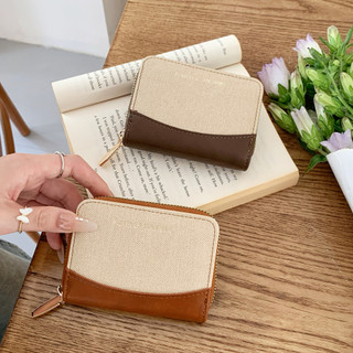 Ví nữ di động thông thường Hộp đựng thẻ đa chức năng Dây kéo Ví đựng tiền xu