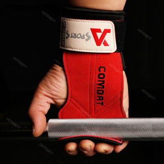 1 Cặp 3 Lớp Da Bò Găng Tay Nâng Cân Deadlift Grip Miếng Lót Cho Tập Thể Dục Tập Gym Dây Đeo Cổ Tay Tập Luyện Găng Tay Kéo