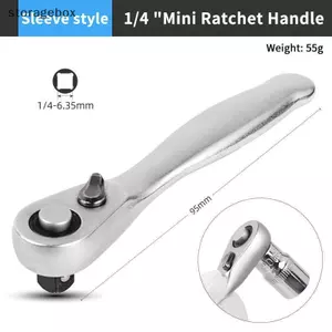Cờ lê Mini Treble 1 / 4 Cờ lê Ratchet Double Ended Oui Soet Tuốc nơ vít lục giác Bộ cờ lê mô-men xoắn 2 trong 1 Dụng cụ sửa chữa tay Đẹp