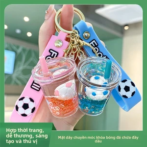 Hợp Thời Trang Dầu Mát Bóng Đá Móc Khóa Mặt Dây Chuyền Acrylic Trang Trí Sáng Tạo Phong Cách Thể Thao Móc Khóa