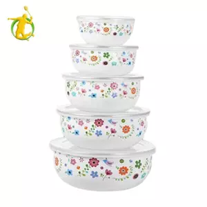 Bộ bát trộn 5x Bát chuẩn bị thực phẩm Hộp đựng thực phẩm Bát súp để nướng thực phẩm