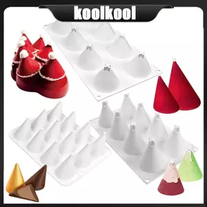Kool Fondant Khuôn Socola Hình Nón Khuôn Silicon Mousses Bánh Trang Trí Dụng Cụ Xà Phòng Khuôn Dễ Dàng Làm Sạch