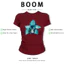 BOOM Áo Baby Tee Nữ Cotton Ôm Body-Áo Thun Ngắn Tay Y2K In Hình PhongCách Mùa Hè, Cổ Tròn Hàng Đầucách hàn quốc phong257