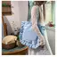 Springevenstar Thanh Lịch Vintage Nữ Du Lịch Túi Tote Dung Tích Lớn Có Thể Gập Lại Nhẹ Túi Xách Đeo Vai Kỳ Nghỉ Công Sở Springevenstar