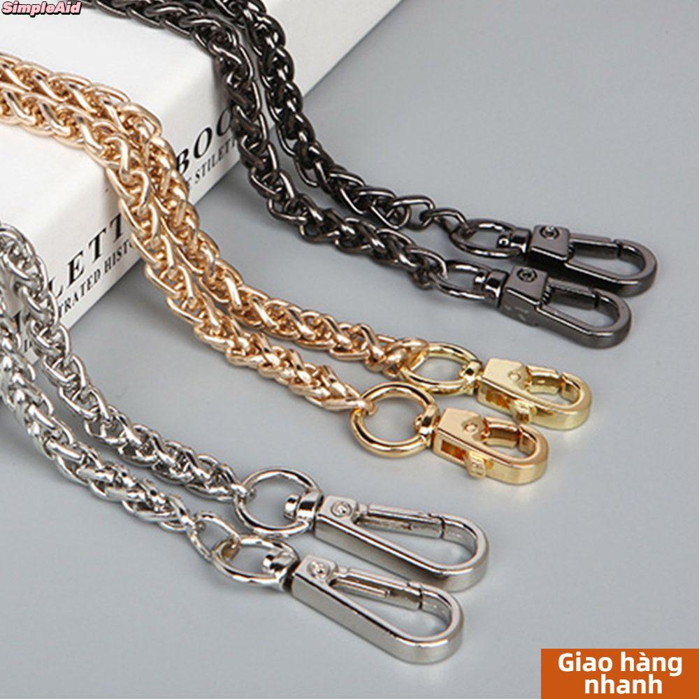 [Vận chuyển nhanh] Dây đeo túi đeo vai SIMPLEAID, Dây chuyền túi thay thế 60cm 120cm, Dây xích ví hợp kim kim loại