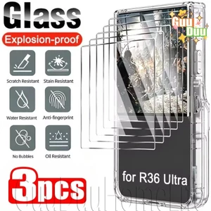 Kính cường lực trong suốt HD - Phim bảo vệ chống trầy xước - Bảo vệ màn hình bảng điều khiển chơi game - Toàn màn hình, Chống vỡ - Dành cho R36 Ultra / Free Ship