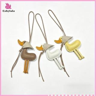 Móc khóa da giả Eshylala Du, trang trí móc khóa ô tô dễ thương [MỚI]