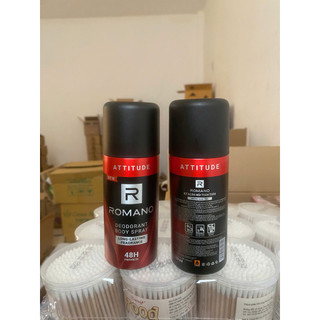 Xịt Khử Mùi Toàn Thân Romano Attitude 150ml