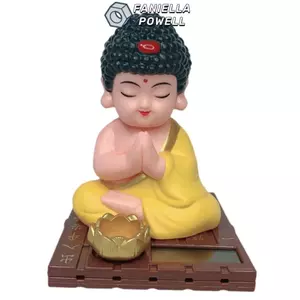 FANIELLAPOWELL Tượng trang trí Phật, Phụ kiện ô tô Đồ trang trí linh vật Đồ chơi nhảy múa, Bảng điều khiển trang trí may mắn và may mắn sáng tạo
