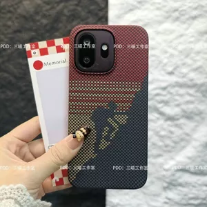 Thích hợp cho OnePlus 15T Vỏ Điện Thoại Lỗ Lớn Nửa Viền ace6 Truyền Nước Họa Tiết Sợi Carbon Sơn Dopam