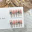 10 Chiếc Trắng Pháp Đầu Bấm Vào Móng Tay Với Zircon Kim Cương Giả Tự Dính Móng Tay Giả Thân Thiện Với Môi Trường Nhựa Full Cover Móng Tay Giả Cho Nữ Đi Lại Hàng Ngày Tiệc Cưới