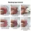 Trong kho 10 cuộn 3D móng tay dải băng thiết lập rô dòng DIY Nail Art Stickers đề can cá tuyết