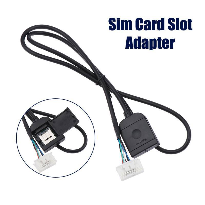 Lat Sim Khe Cắm Thẻ Adapter Cho Android Radio Đa Phương Tiện Gps 4G 20pin Cáp Kết Nối Xe Phụ Kiện Dây Replancement Một Phần linh cẩu