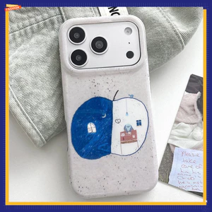 Ốp Cho iPhone 17PM 16 Pro Max 15 14P 13 Màu Sắc Tương Phản Độc Đáo Họa Tiết Tranh Apple IMD Craft Chống Sốc TPU Mềm Chống Trầy Xước Chống Bụi Bẩn Vỏ Điện Thoại Vỏ Bảo Vệ