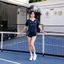 Sét Áo Thun Lạnh & Quần đùi gió Pompeche tập pickleball, cầu lông, tennis, golf mềm mát thoải mái vận động