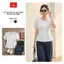 Áo sơ mi nữ CARDINA chất liệu thô thêu tay cộc dáng peplum cổ vuông 6AKC11