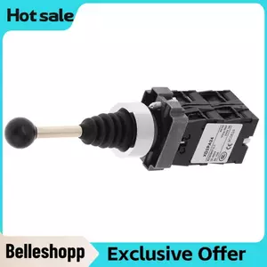 Belleshopp 4 Vị Trí Cần Điều Khiển Công Tắc AC 380V DC 220V Nhất Thời Mùa Xuân Trở Lại Monolever Joy Stick Đen