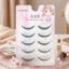 Lông mi giả màu đen ngắn tự nhiên Thân cứng C Curl 7-9mm Trang điểm hàng ngày hỗn hợp