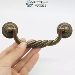 Núm tủ FANIELLAPOWELL, Bền bỉ Dễ dàng cài đặt Kéo ngăn kéo, Phong cách cổ điển Thanh lịch Chống rỉ sét Bail Drop Swing Tay cầm Dresser