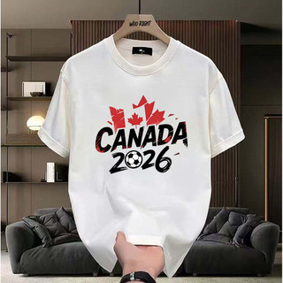 COD✅(Hồ Chí Minh)🚚 Áo thun nam bóng đá Canada 2026 Oversize HOT