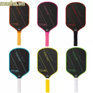 Mái Chèo Pickleball, Vợt Pickleball bằng sợi Carbon chống trượt, Bề mặt mờ bền T700 Đồ dùng trò chơi chuyên nghiệp hấp thụ sốc cho trẻ em