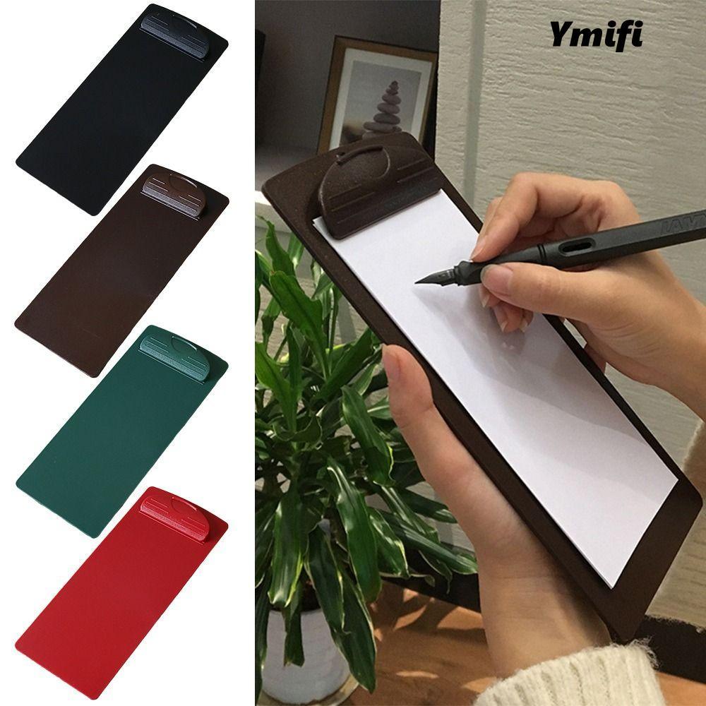 Tấm hỗ trợ viết YMIFI, Kẹp thực đơn bằng nhựa đa chức năng, Bảng điều khiển nhiều kích thước nhiều màu chất lượng cao