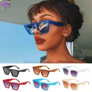 RTJIFSS Kính Chống Nắng Dạo Phố Khung Vuông Phong Cách Hợp Thời Trang UV400 Bảo Vệ Vintage Sắc Thái