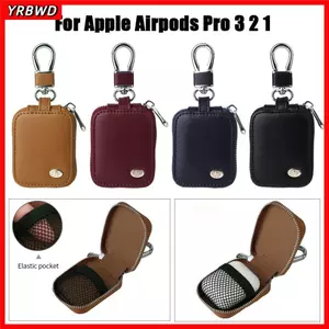 Bảo vệ YRBWD, Vỏ da chống sốc chống thất lạc, Túi lưu trữ di động đa năng cho Airpods 3 2 1