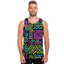 Bộ lạc Aztec 3D Tank Top Nam, Áo Vest không tay dạo phố mát mẻ, thời trang cổ điển mềm mại thoáng khí