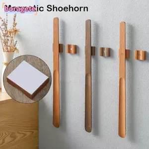 BORAGETE Từ Shoehorn, Muỗng Giày Lười Giày Linh Hoạt Kéo, Tay Cầm Bằng Gỗ 55CM Giày Dài Nâng