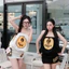 Váy Cúp Ngực Ôm Hông Mặt Cười Vàng KCloset Đầm Trễ Vai Cotton Mềm Nữ Tính NA179