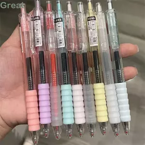 Bút trung tính TUYỆT VỜI, Bút Gel mực đen / xanh / đỏ khô nhanh, Đầu bút 0,5mm chống bụi bẩn Loại ép Bút đặc trưng Kiểm tra học sinh