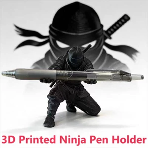 Hộp đựng bút Ninja màu đen sáng tạo Hộp đựng văn phòng phẩm để bàn vui nhộn