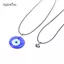 AqToCna Kính Xanh 3cm Ác Mắt Mặt Dây Nelace Vòng Tay Luy Nelace Choker Trang Sức AqToCna