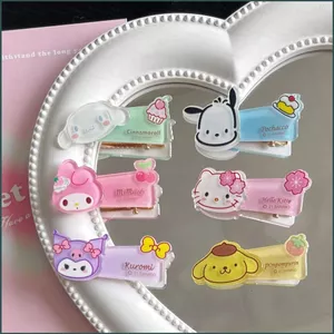YT4 Sanrio HelloKitty mymelody Quế Pochacco Hoạt Hình Cô Gái Dễ Thương Kẹp Tóc Trong Suốt Kẹp Tóc Thời Trang Ngọt Ngào Trang Sức