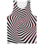 Psychedelic 3D Unisex Tank Top, Áo Vest đường phố ảo ảnh quang học mùa hè, Áo thun không tay mềm mại thoáng khí