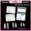MYPANDA Ứng dụng nhanh Móng tay Oril Sandwich Hình thức kép 60 chiếc Khuôn hoàn hảo cho Qui Nail Salon Sử dụng.