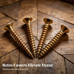 4 Miếng Mũi Nhọn Piano Caster Vít Countersunk Vít
